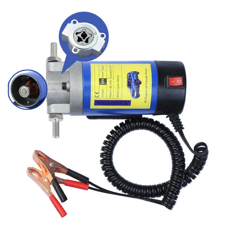 Pompa di trasferimento olio portatile 12V/24V per auto, motociclette e barche