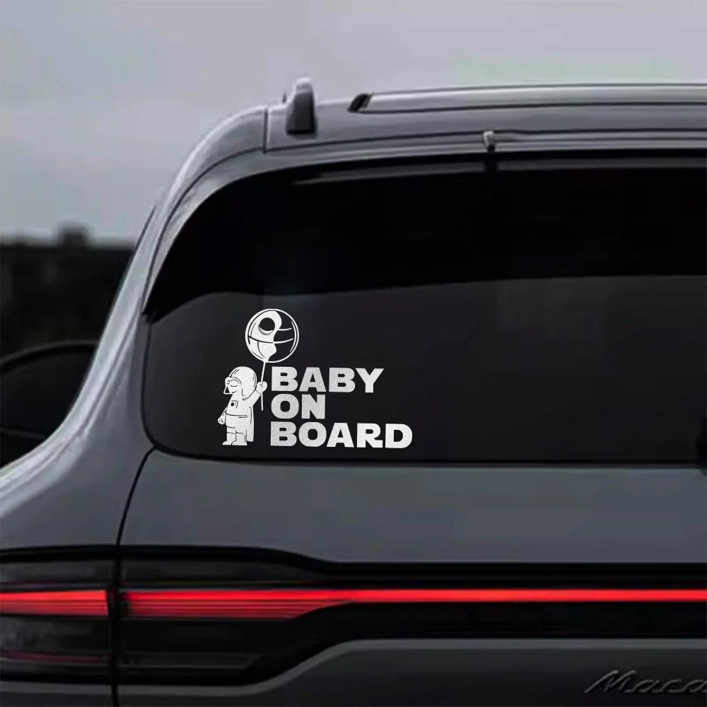Baby an Bord Autoaufkleber Autofensterglas DIY Lustiges Baby im Auto Vinyl Aufkleber Personalisierte Dekoration Außenzubehör
