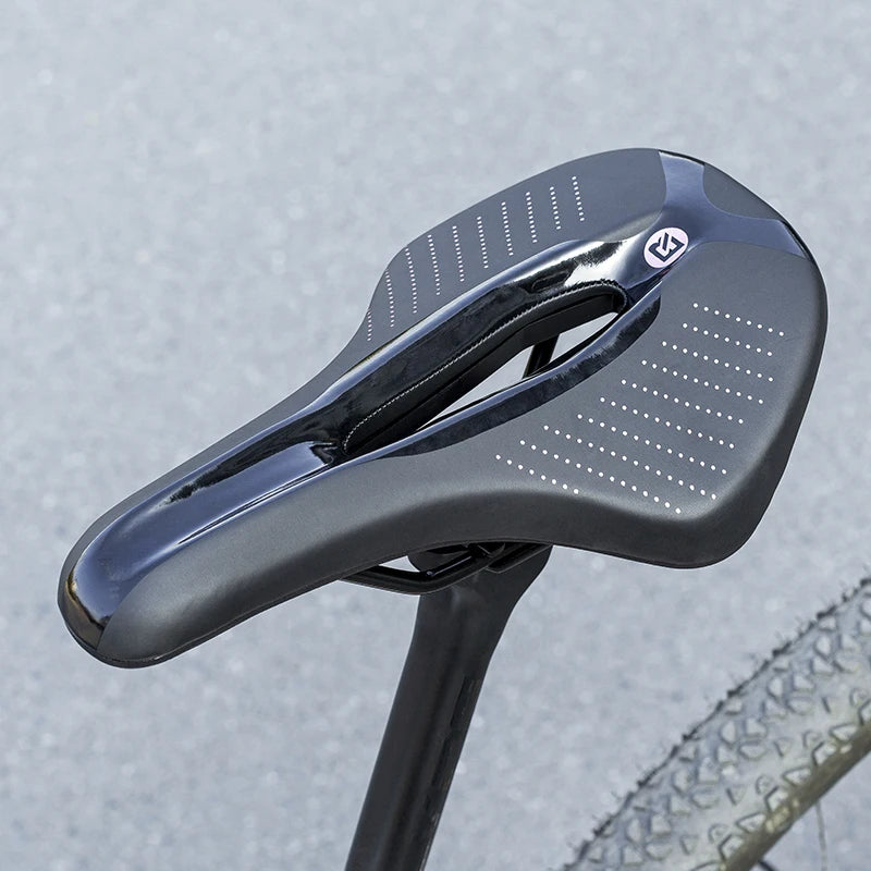 Breathable Bicycle Saddle with Ergonomic Cutout for Long Rides