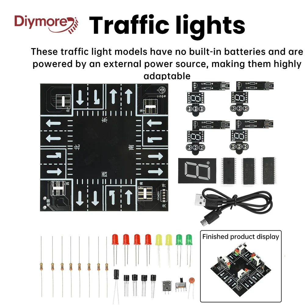 5V Traffic Light Model Soldering Kit