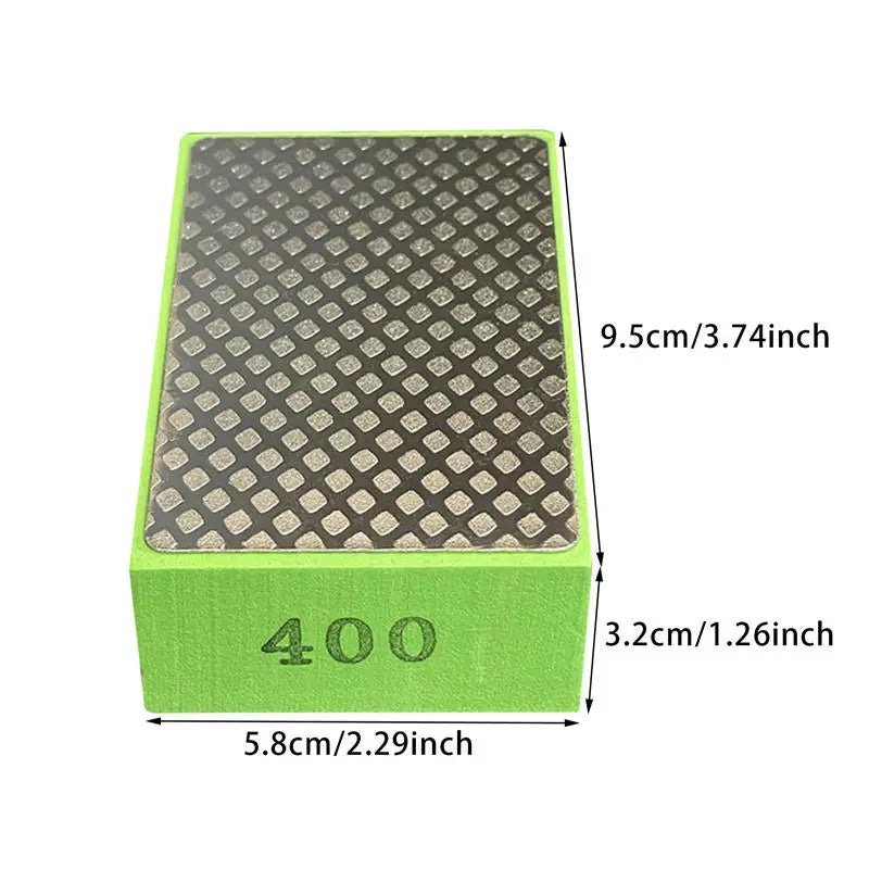 Discos de polimento manual de diamante 60/100/200/400# Bloco de abrasivo para azulejos vidro Polimento Areia Padrão Disco de polimento Abrasivo para pedra