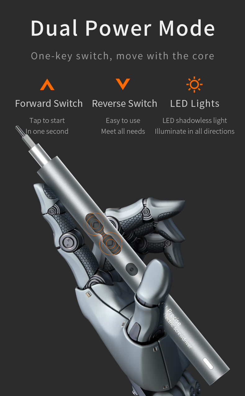 62/6 in 1 Electric Screwdriver Set Precision Handle Portable Power Tool Kits Wireless Cordless Small Bits for Phone Watch Repair 