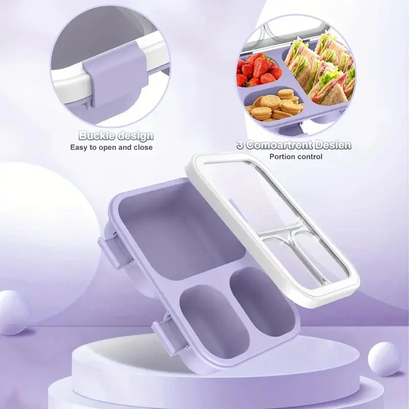 Stackable Lunch Box with Carry Handles