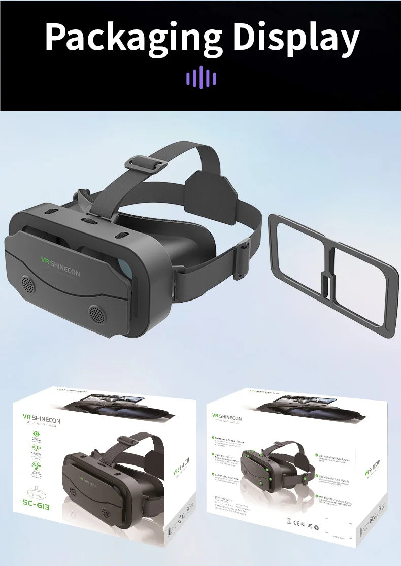 VR brýle 3D virtuální realita, headset, helma, čočky, brýle, chytré pro smartphony, mobilní hry, sada Viar Viewer