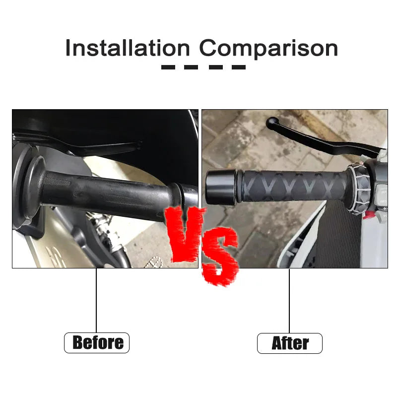 For BMW R1250GS R1200GS LC ADV F750GS F850GS F900R Motorcycle Universal Heat Shrinkable Grip Cover Non-slip Rubber Grip Glove 