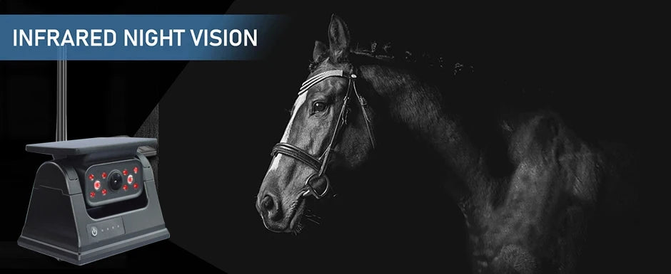 QXNY Wireless Solar Powered Energy Magnet Reverse Backup Camera with AHD 5"  Rear View Monitor for Camper Truck Trailer Rv 