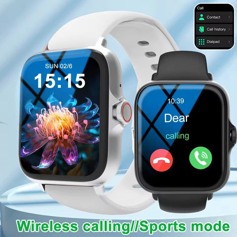 2.01-Inch Smartwatch with Calls and Music Control