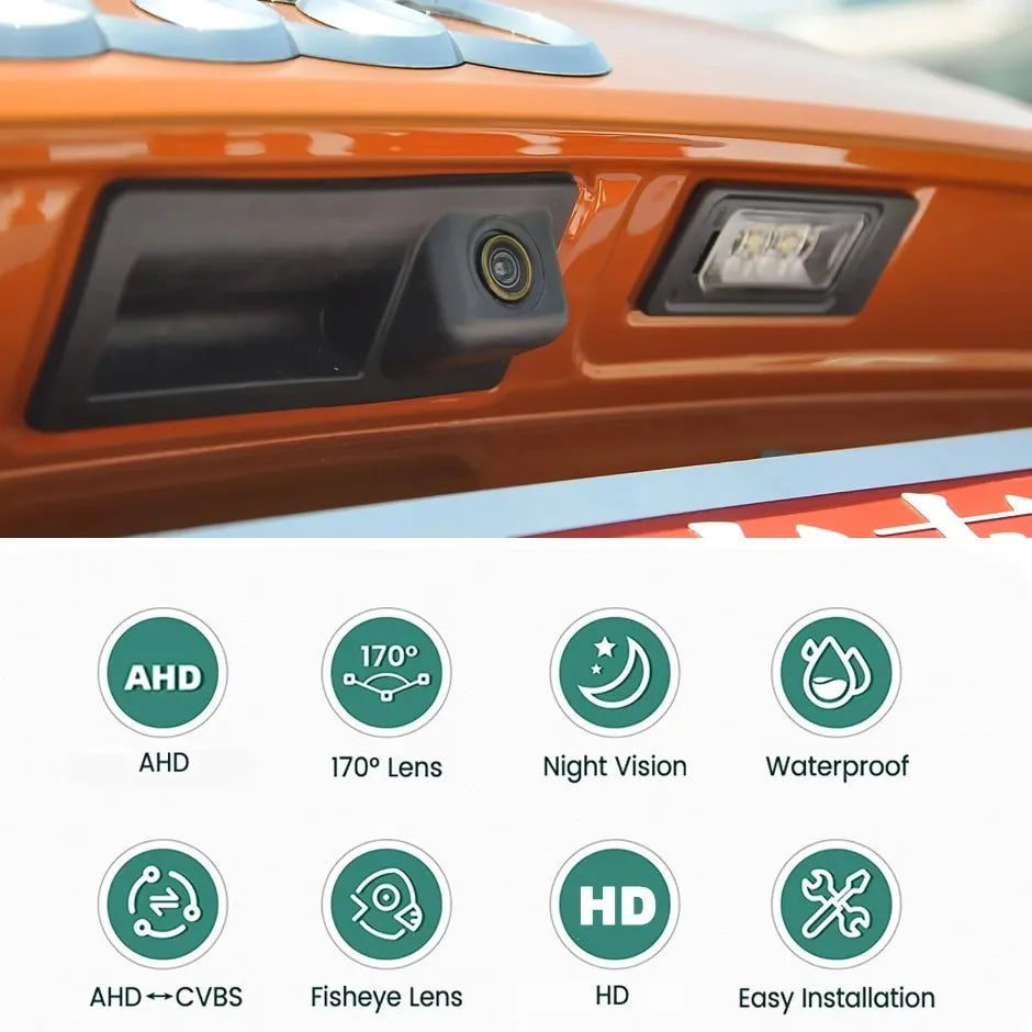 1080P Rear View Backup Camera for VW & Audi with 170° Wide Angle