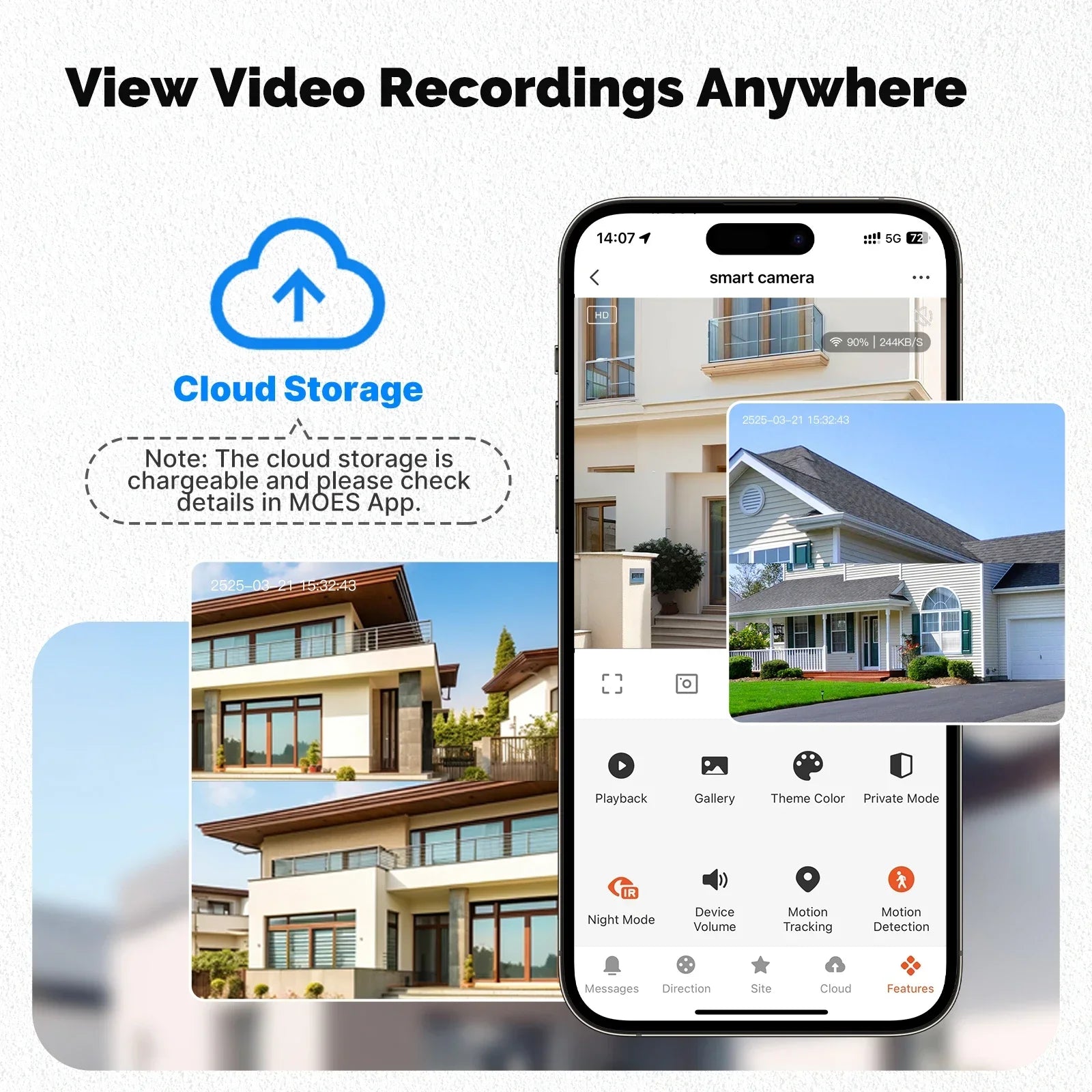 4K 8MP Dual Lens PTZ Outdoor WiFi Security Camera with AI Tracking