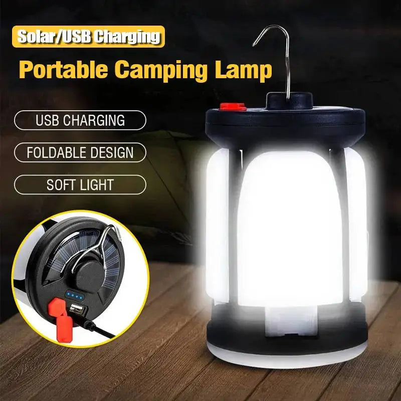 Rechargeable Camping Lantern with Folding LED Panels