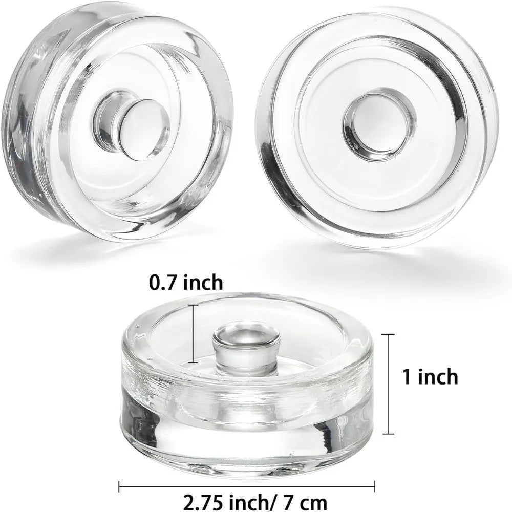 Clear Glass Fermentation Weight with Handle