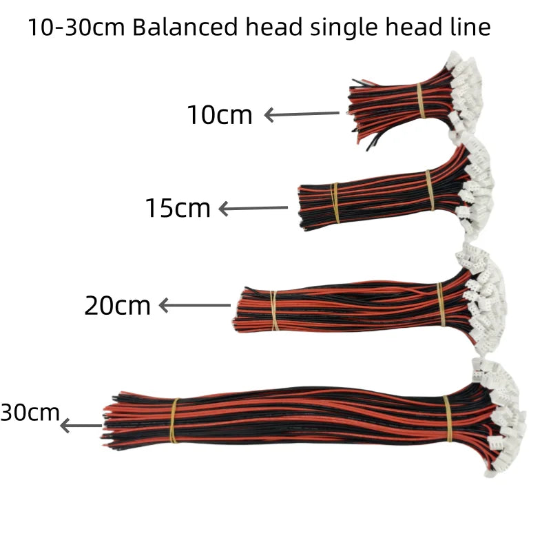 Prívodné vodiče balansovacieho konektora LiPo - balenie 10 ks, 1S až 8S