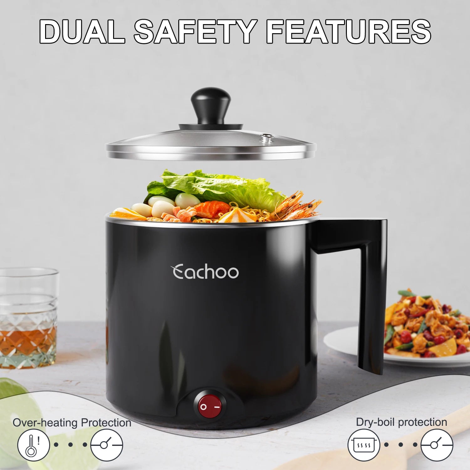 1.5L Electric Hot Pot Saucepan