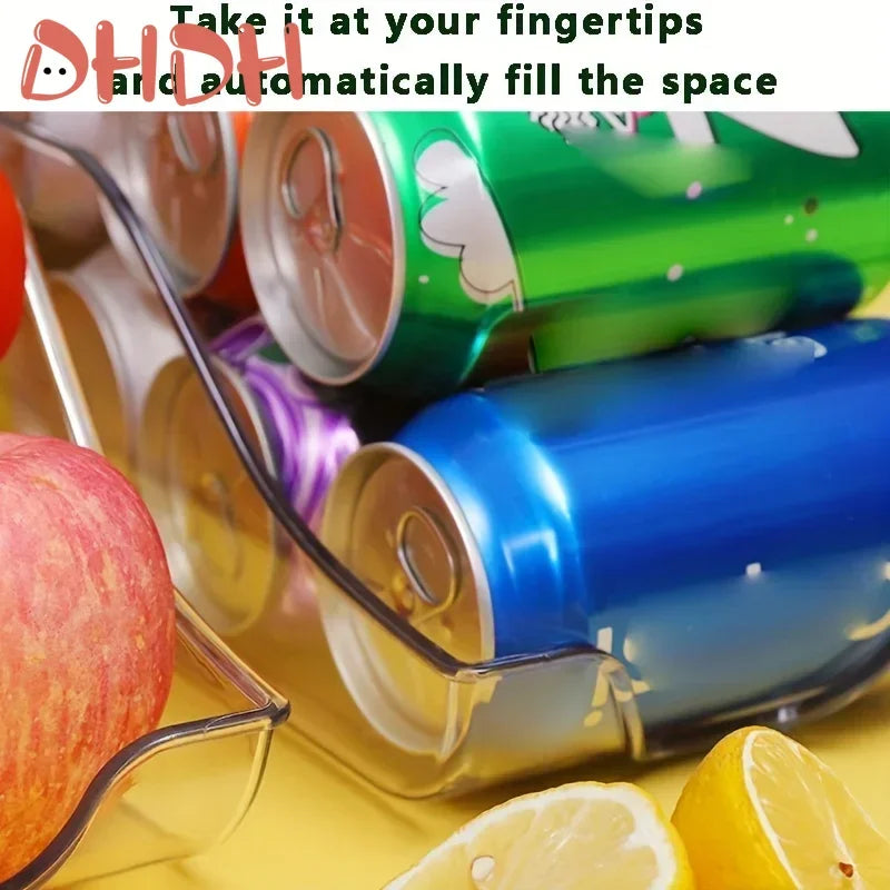 Stackable Refrigerator Storage Box and Can Organizer