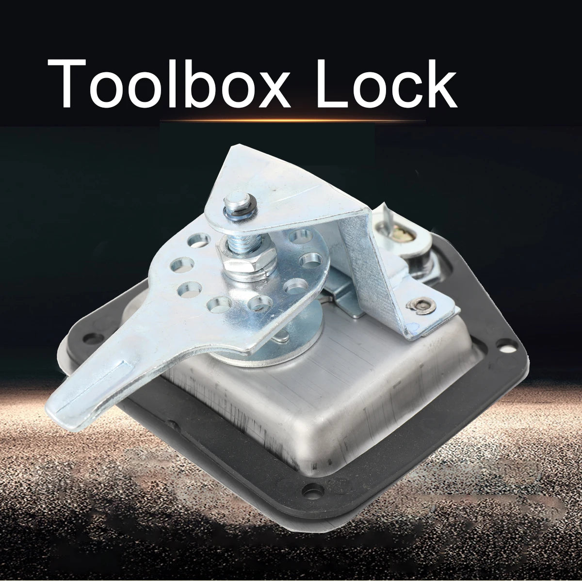 4Pcs 304 Stainless Steel Toolbox Locks with 8 Keys, T-Handle Case Lock 170x120x65mm for Storage Box and Tool Chest – Dustproof Rubber Seal Included
