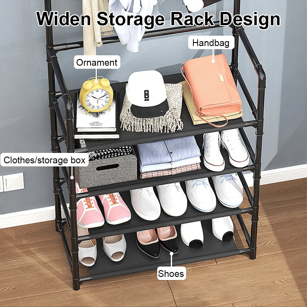 Multi‑Layer Shoe Hat Rack & Doorway Organizer