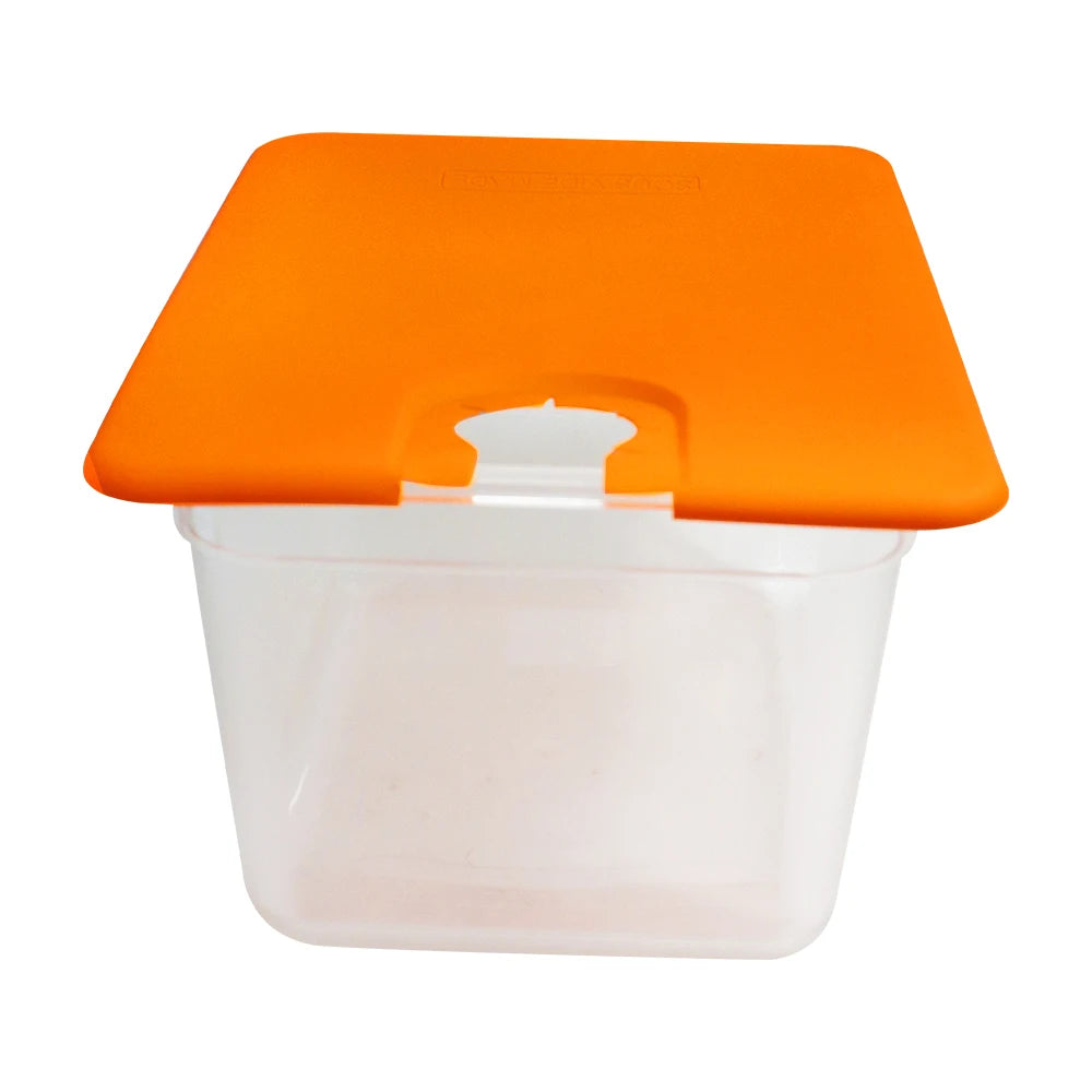 11 L Sous Vide Container with Orange Silicone Lid