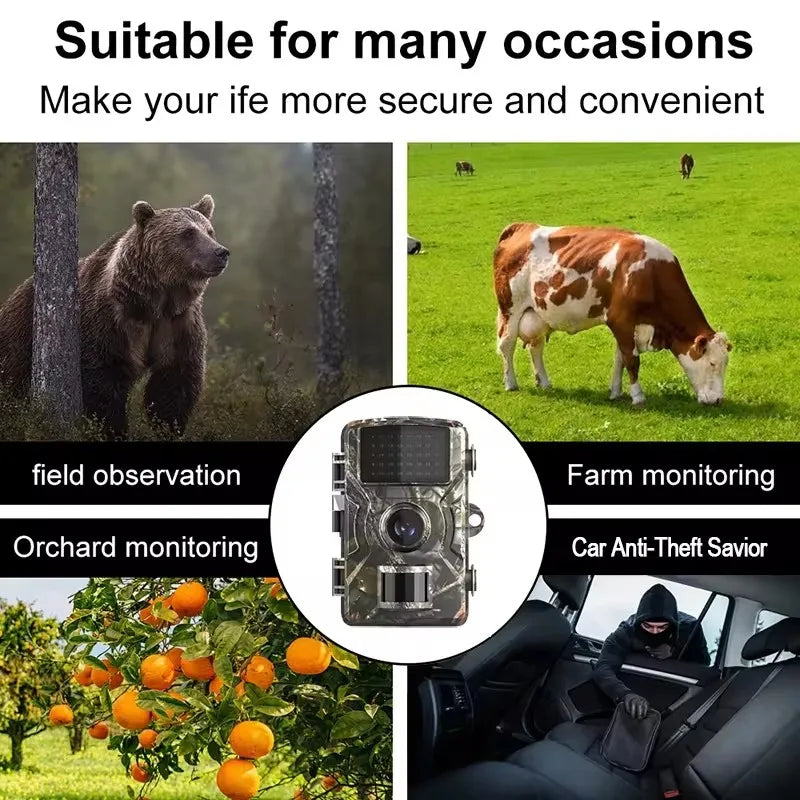 16MP 1080P Hunting Trail Camera with 940nm Night Vision