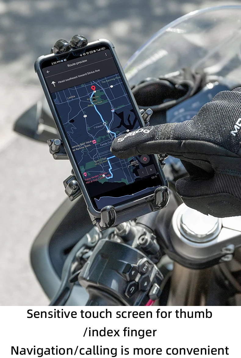 Full Finger Cycling Gloves with Shock-Absorbing Palm Pad