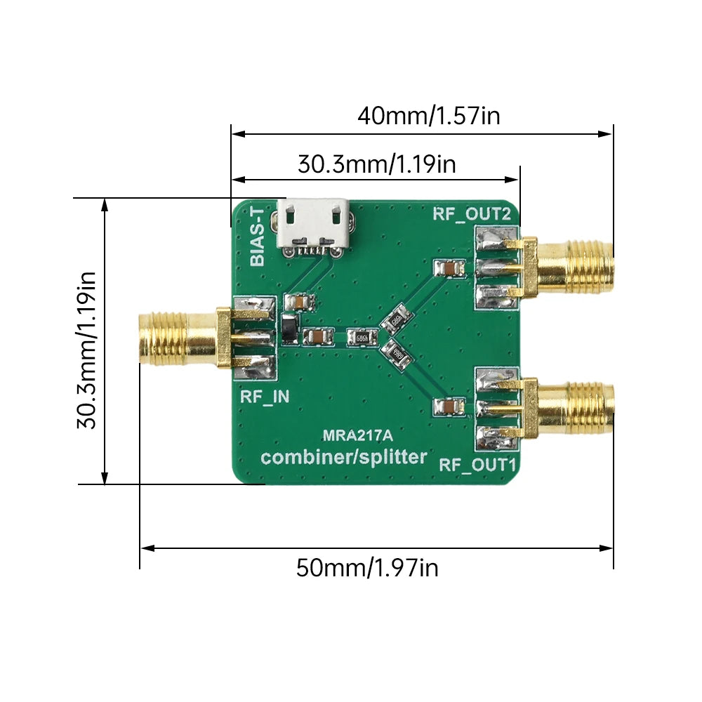 SDR Receive-Only Antenna Splitter and Combiner