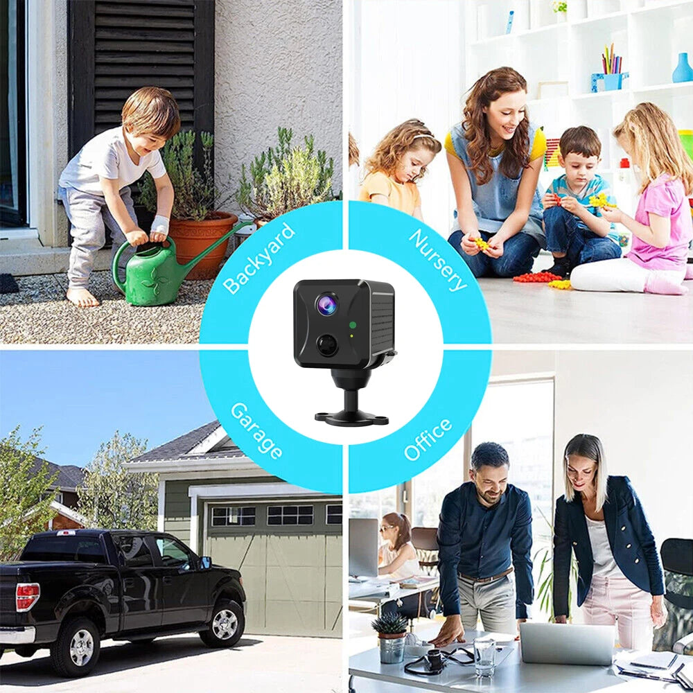 Mini 4G Security Camera with AI Detection, 5MP HD & Night Vision