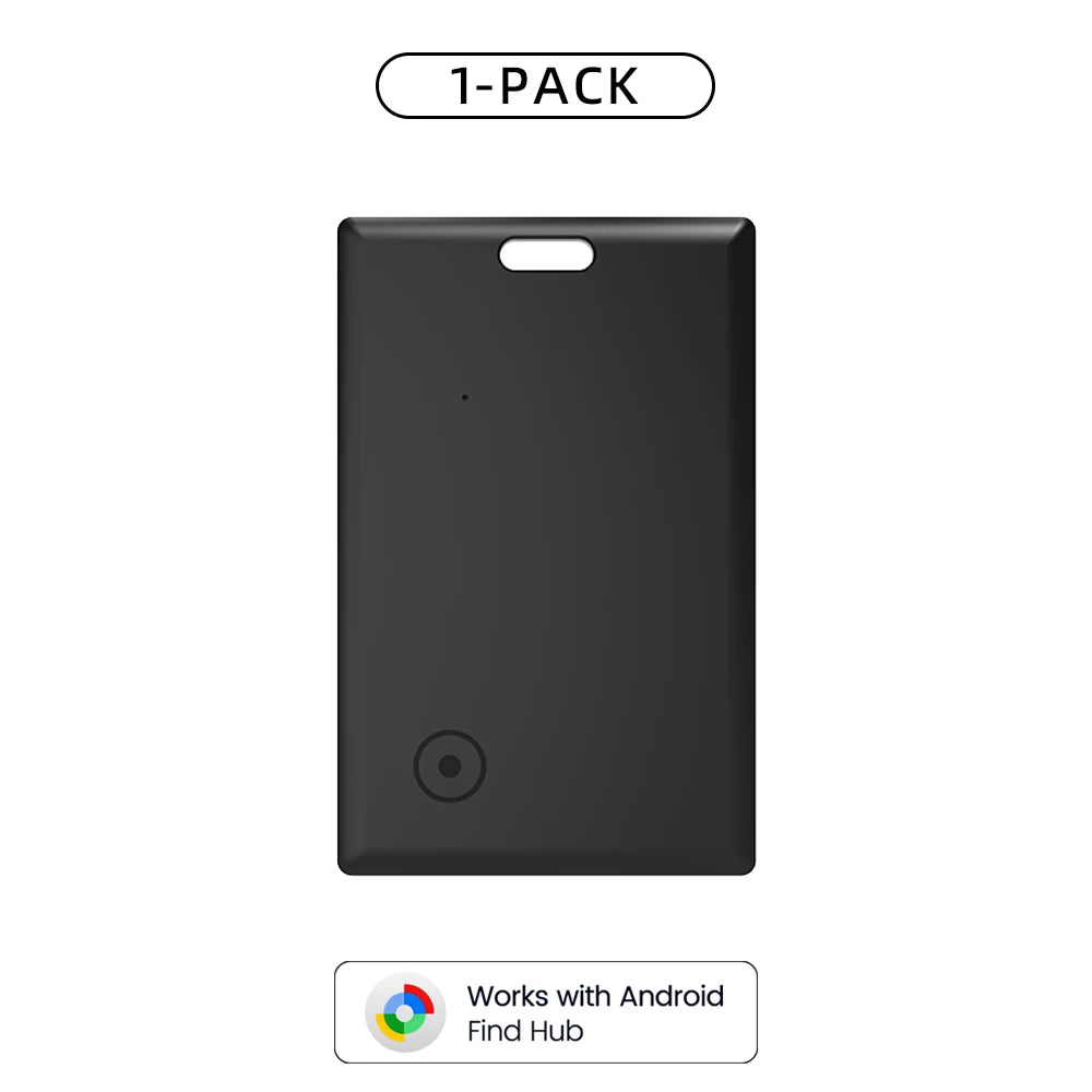Android 1-4 Pack Smart Wallet Tracker Card Works with Google Find Hub App Location Tag Keys Bag Anti-Lost Bluetooth GPS Tracker