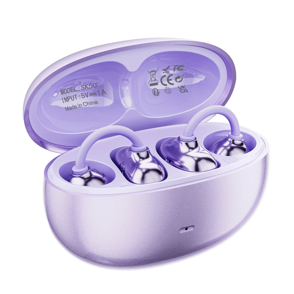 Open Ear Clip Wireless Bluetooth Earbuds with Mic
