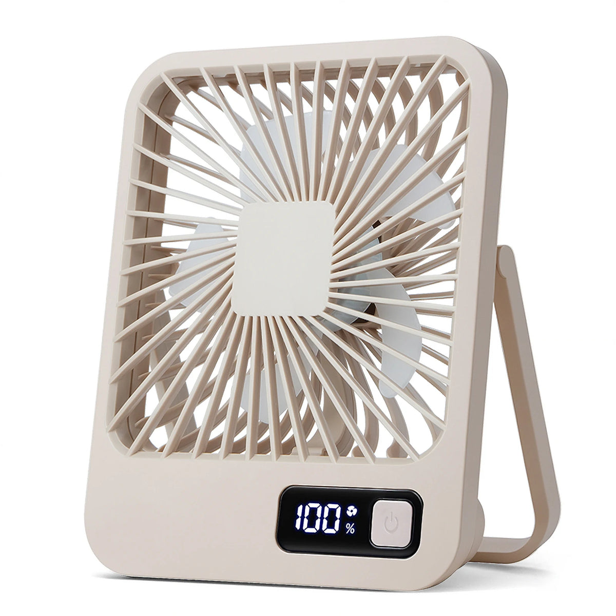 Nabíjateľný skladací stolový ventilátor, päť rýchlostí