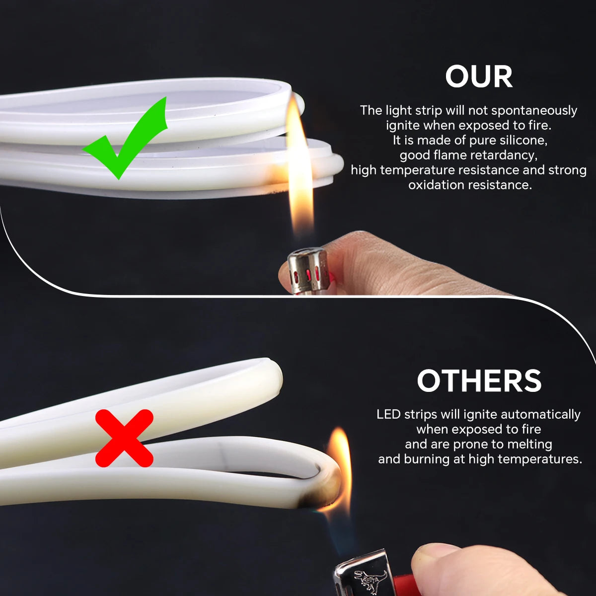 COB LED Strip Light with EU Plug, Cuttable, 1 to 20 m