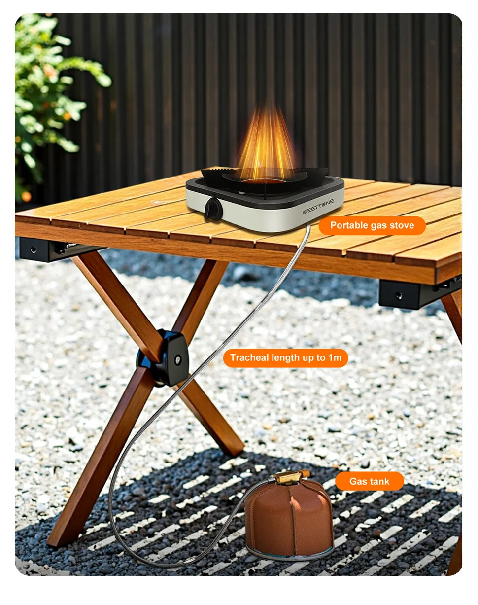 WESTTUNE 3600W Portable Camping Gas Stove with Ignition