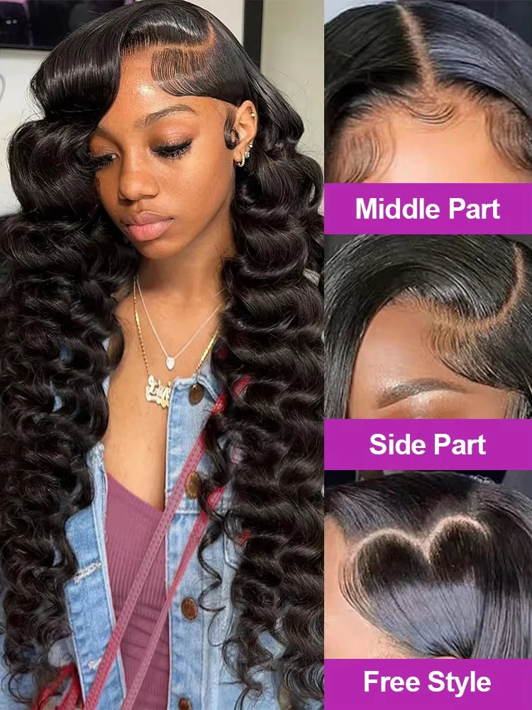Loose Deep Wave HD Lace Frontal Human Hair Wig