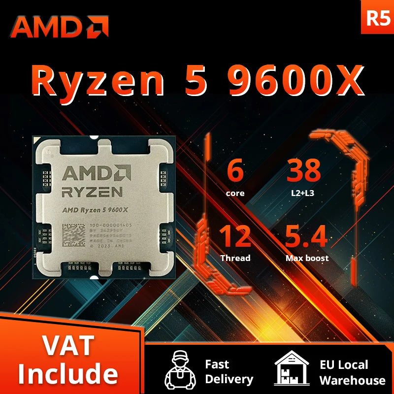 AMD Ryzen 5 9600X Desktop Processor for High-Performance Gaming