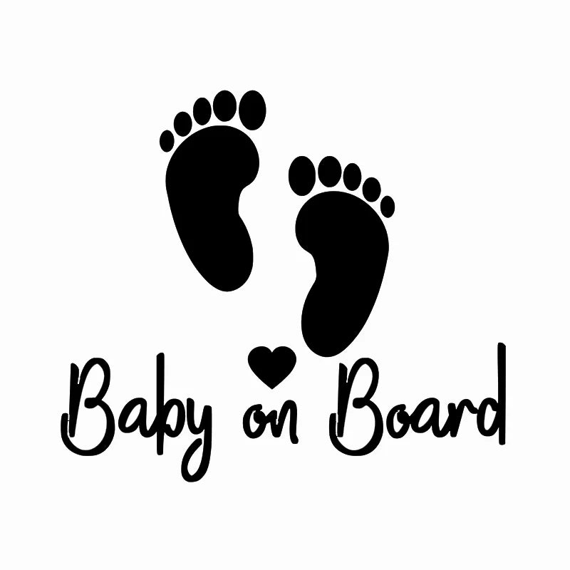 Baby en Kinderen on Board autodecal – Negen ontwerpen