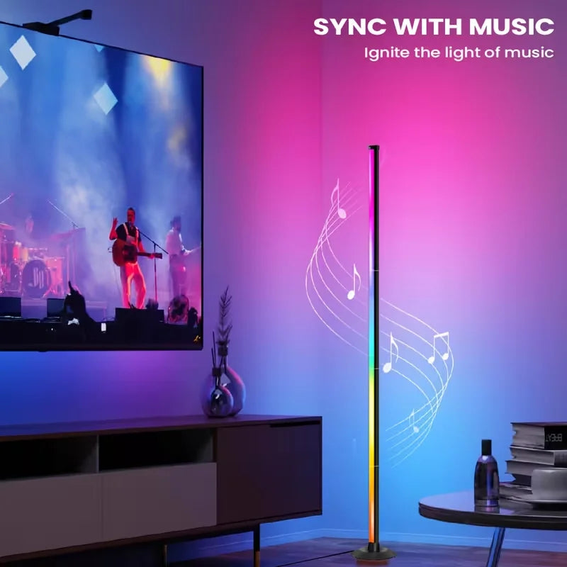 USB-Powered RGB Corner Floor Lamp