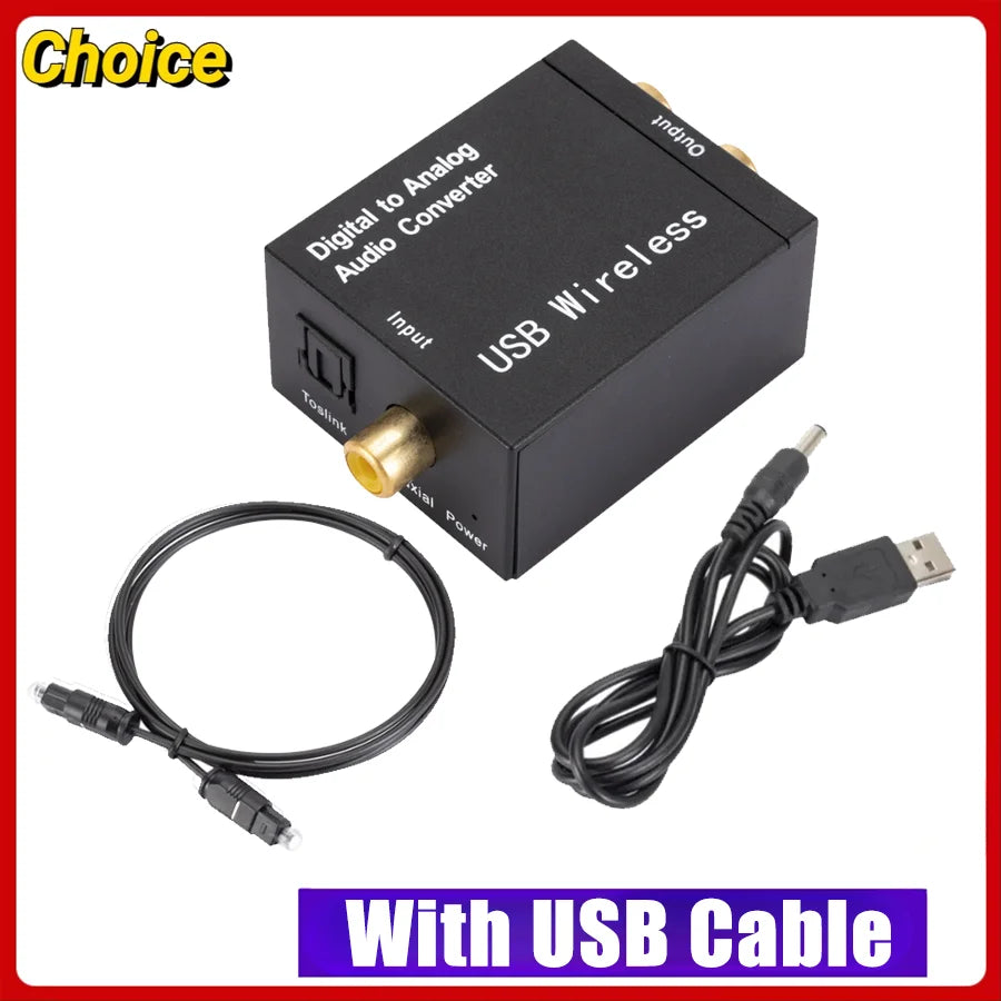 Conversor de áudio ótico e coaxial para RCA