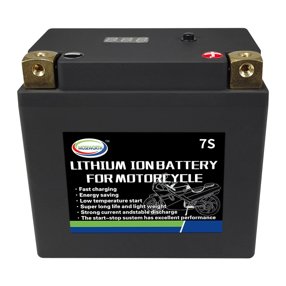 Motorcycle Battery 12V LiFePO4 Lithium Ion 4L-BS 160CCA Size-113x70x89mm Built-in BMS Board Lithium Phosphate Ion Battery