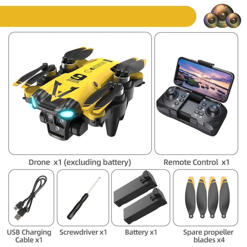 Zlagljiv RC dron z dvema HD kamerama in WiFi FPV