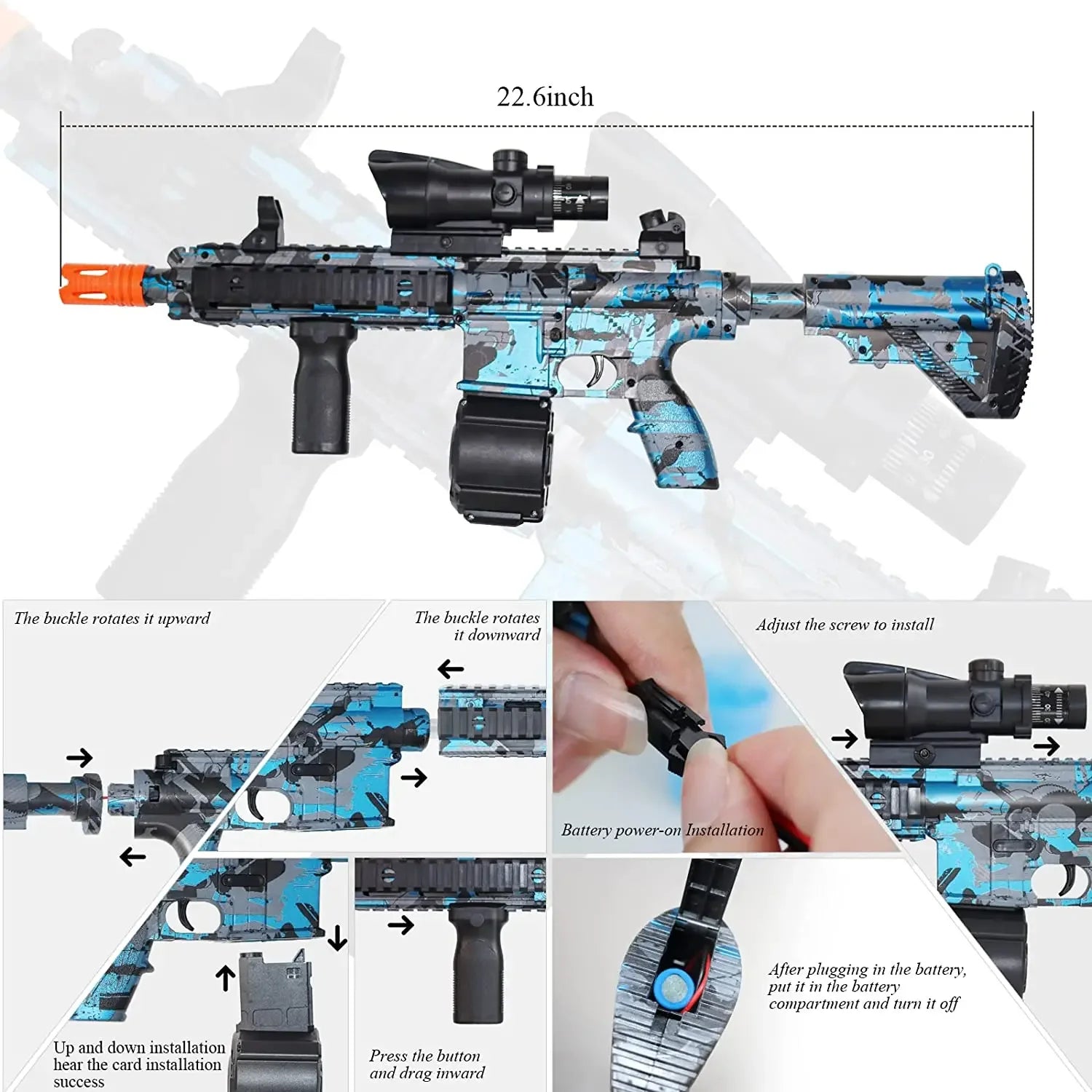 M416 Water Bomb Blaster Gun Electric Graffiti Air Rifle Weapons Paintball Toy Guns Pneumatic Gun For Shooting Adults Kids Toy 