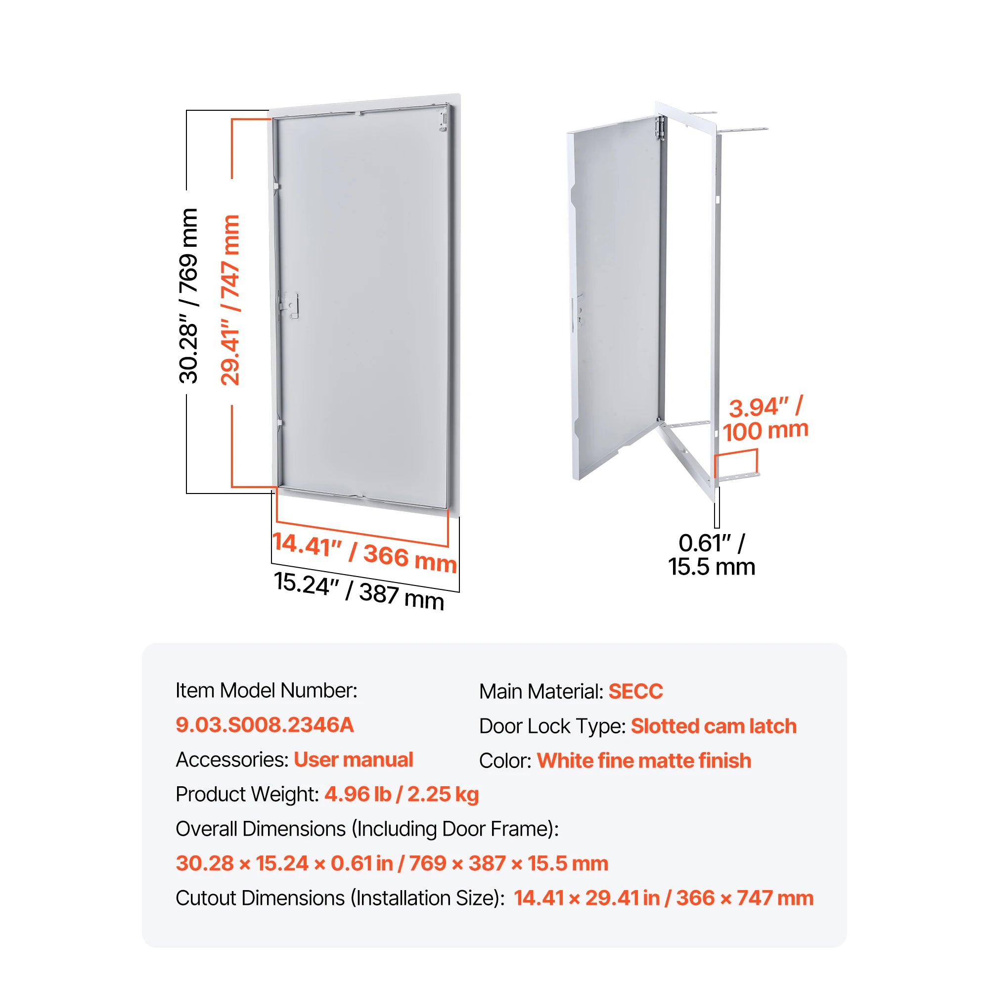 Drywall Access Panel Hinged Steel Door for Wall Ceiling Maintenance