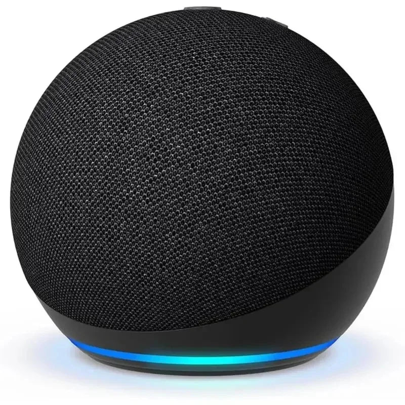 Coluna inteligente Wi-Fi compacta com botão de desligar o microfone
