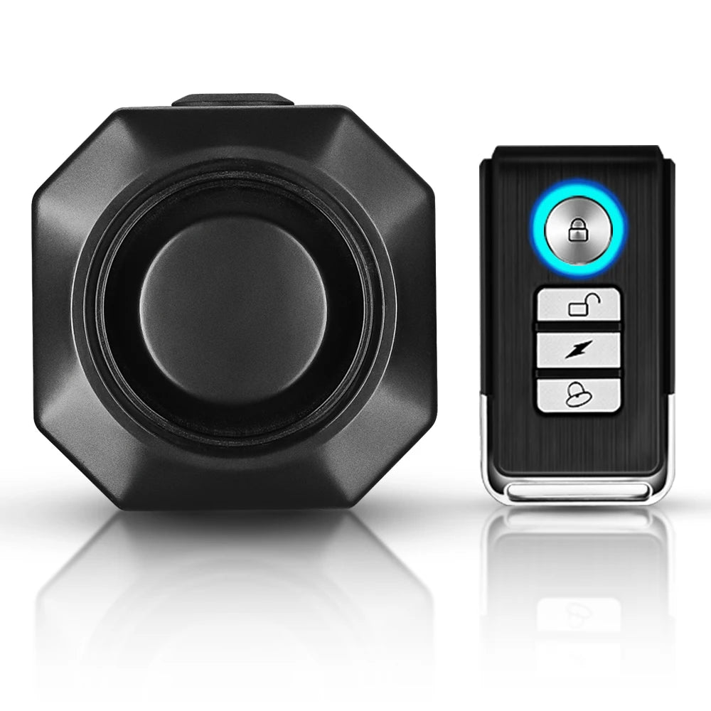 Wireless Bike Alarm with Remote, 110dB Motion Sensor Anti-Theft