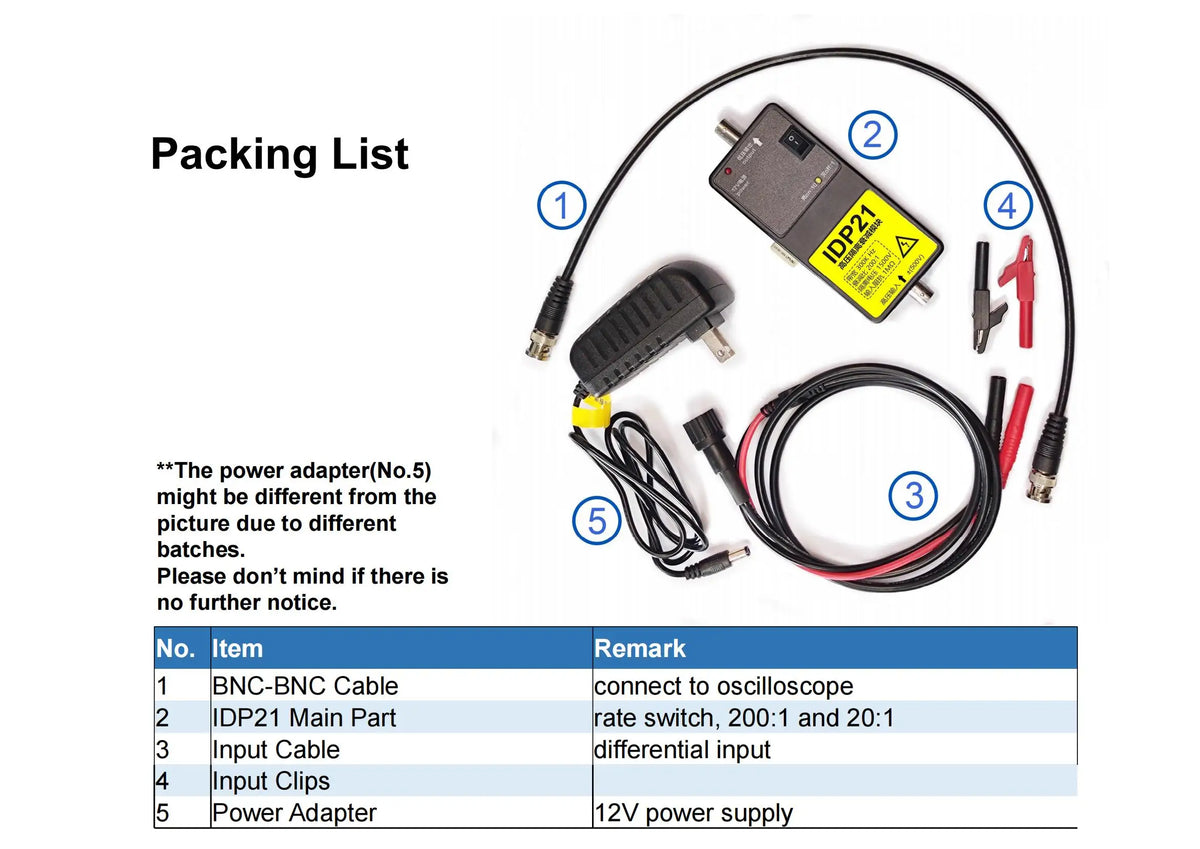 IDP21 Oscilloscope Differential Probe