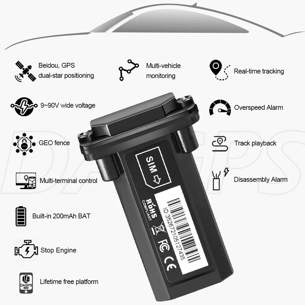 Waterproof 4G GPS Vehicle Tracker