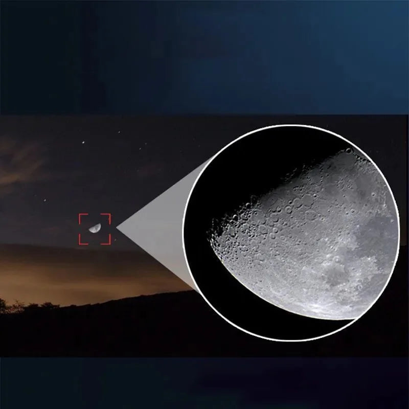 Telescópio monocular 2000x24, portátil, telemóvel com suporte, atividades ao ar livre como acampamento, caça e observação de aves