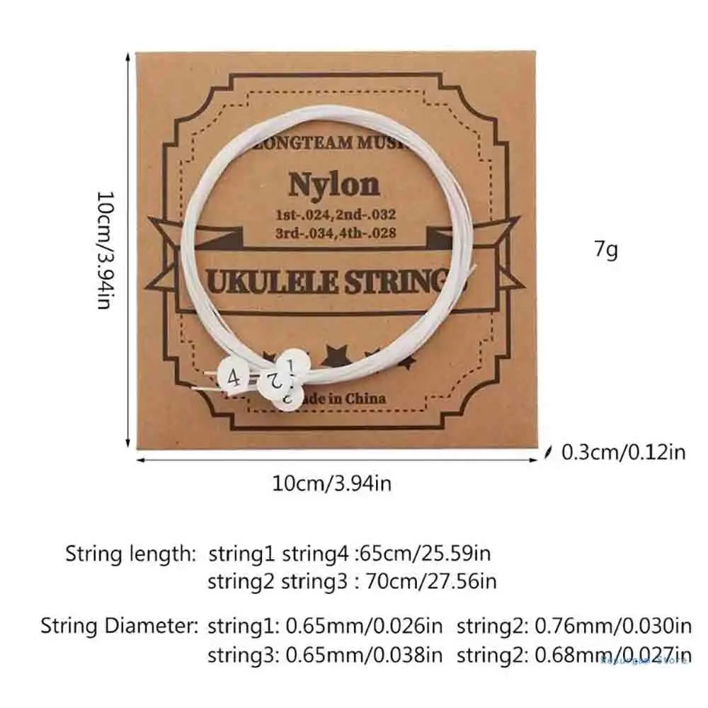 Nylon Ukulele Strings for 21, 23 and 26 Inch Models