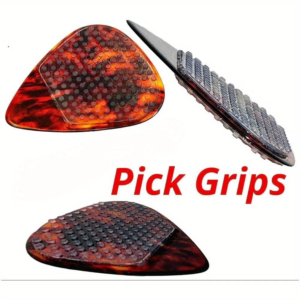 4 set di grip adesivi per plettri per chitarra