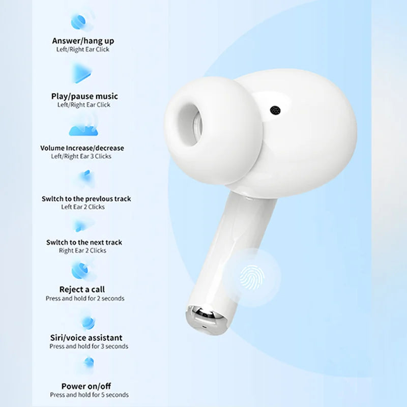A7PRO Bluetooth Earbuds with Touch Controls & Charging Case