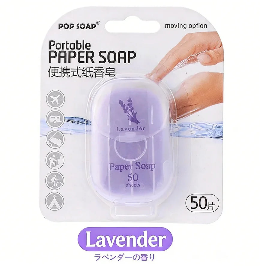 Portable Hand Soap Sheets, 50-Sheet Box