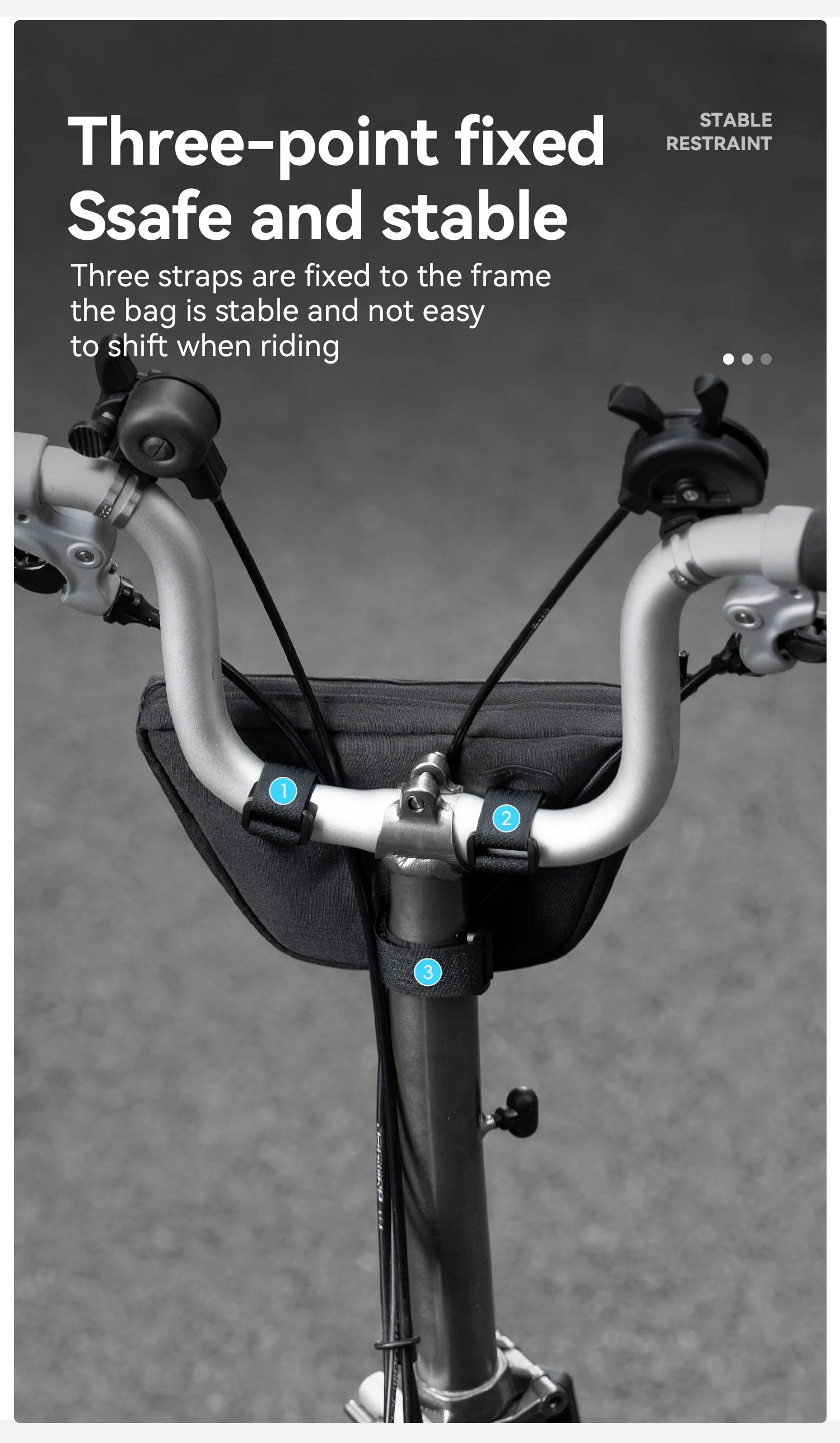 Fahrrad Frontrohrtasche 0,7L Regenfeste Lenkeraufbewahrung für Brompton