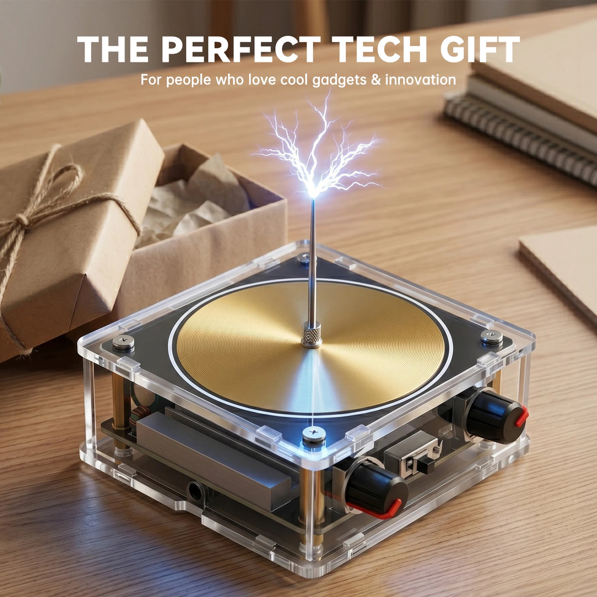 Music Reactive Plasma Coil Desktop Display